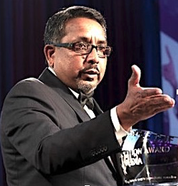 Publisher George Abraham.