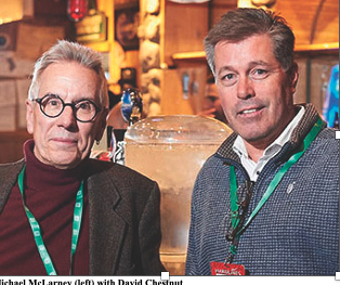 Michael McLarney (left) with David Chestnut